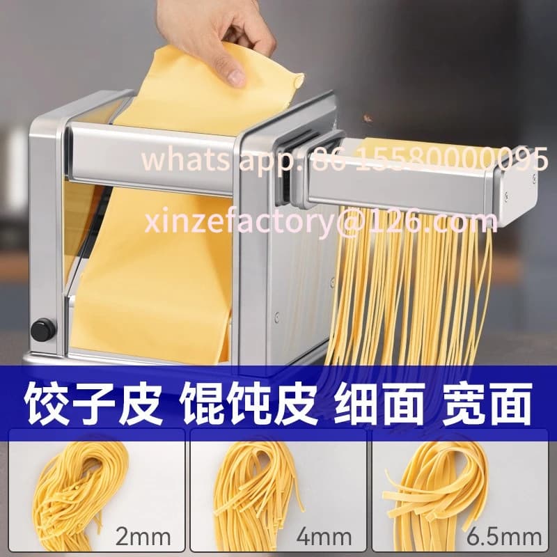 Rullo per pasta elettrico personalizzabile con affettatrice Macchina per pasta multifunzionale Mattarello manuale Macchina per wonton e gnocchi