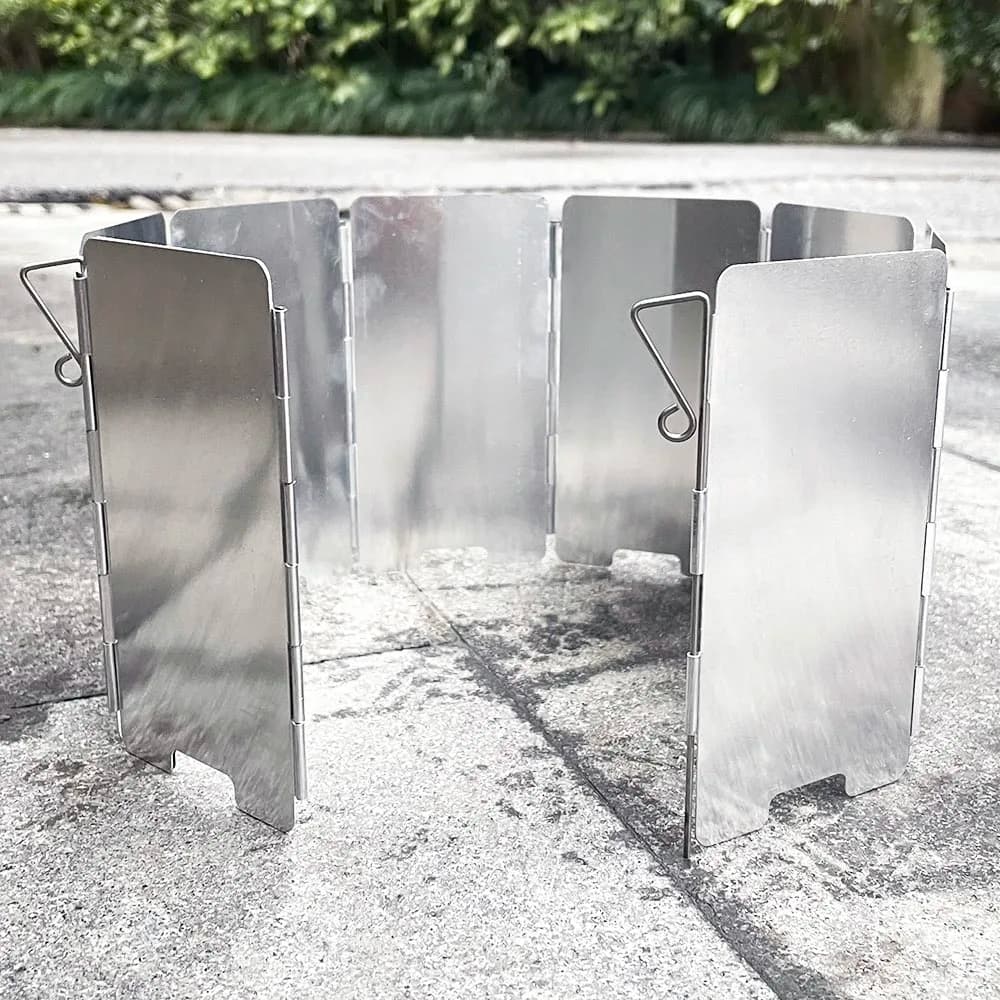 9-tier folding gas cooker windscreen Kitchen burner for outdoor camping Windscreen for aluminum alloy outdoor stove