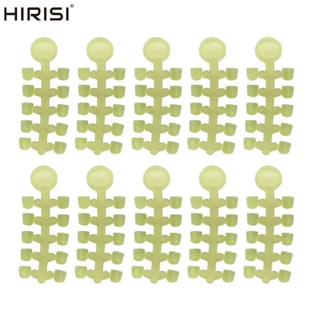 Hirisi 10set Carp Fishing Rubber Beads for Fishing Hook Rig Stop Hookbeads Terminal Tackle Accessories