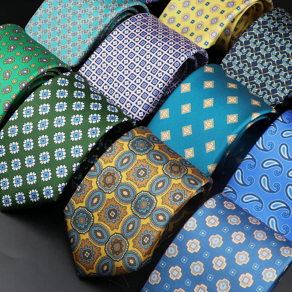 51 Stili Cravatte di seta da uomo Jacquard a righe Plaid Cravatte floreali Accessori Abbigliamento quotidiano Camicia Abito Cravatta Regalo della festa nuziale
