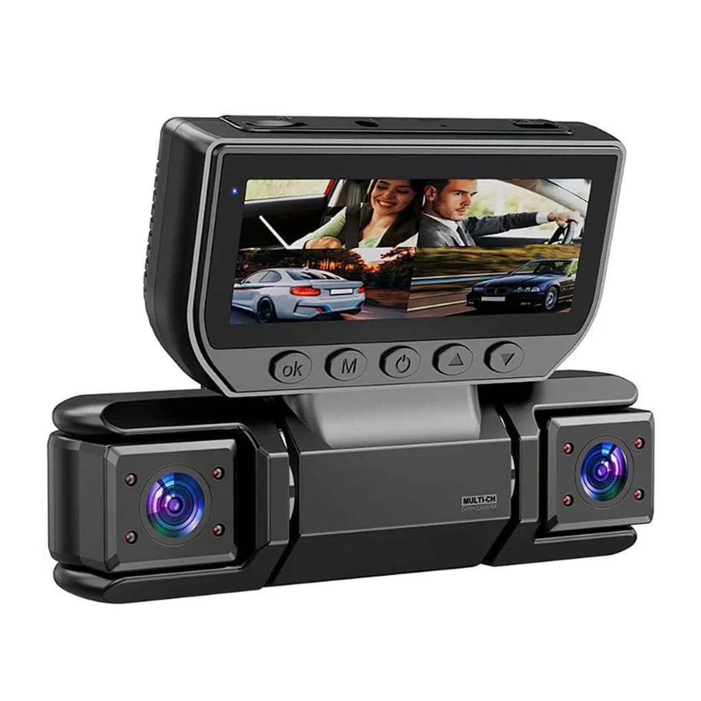 Registratore DVR per auto a 4 telecamere 360 gradi 1080P con WIFI, Dash Cam anteriore, laterale destro, posteriore e monitoraggio parcheggio 24h - Regalo