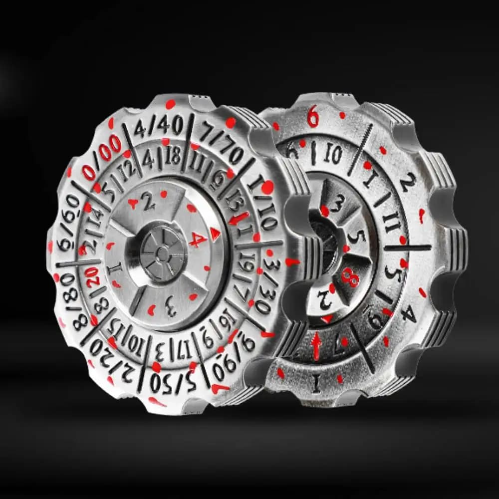 Dadi DND 2-in-1 e Fidget Spinner EDC, Dadi D&D Unici a Forma di Roulette, Fantastico Set di Dadi in Metallo D&D con Spinner D8, Dadi per Giochi di Ruolo RPG