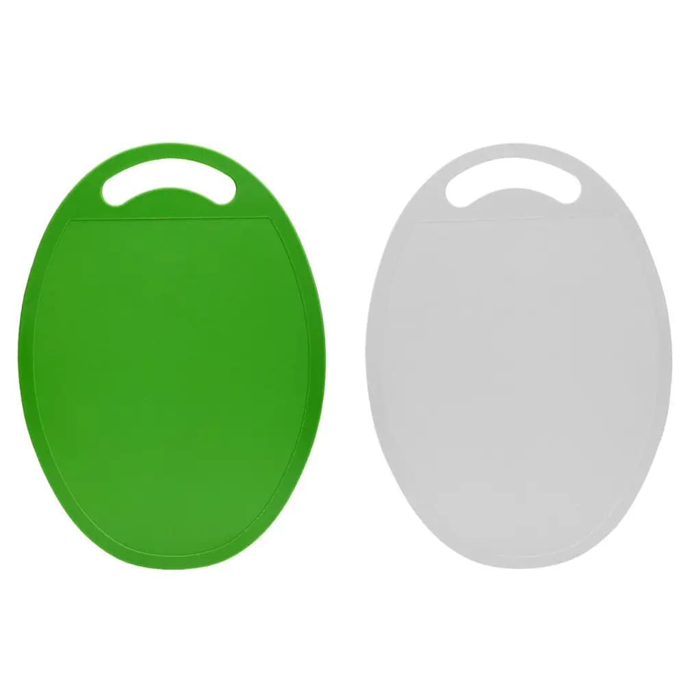 Set of 2 PP Plastic Anti-slip Cutters with Hole for Hanging, Save, For Fruit, Meat and Vegetables