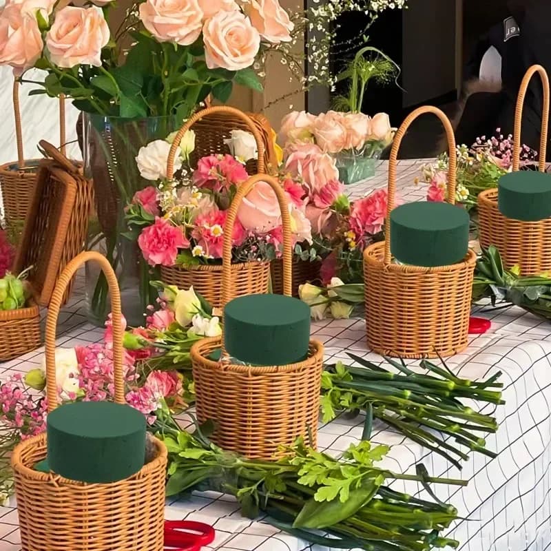 2026-Flower Moisturizing Sponge Block Absorbent Floral Foam Bricks Cuttable Dry Wet Florist Sponge Bricks Wedding Party