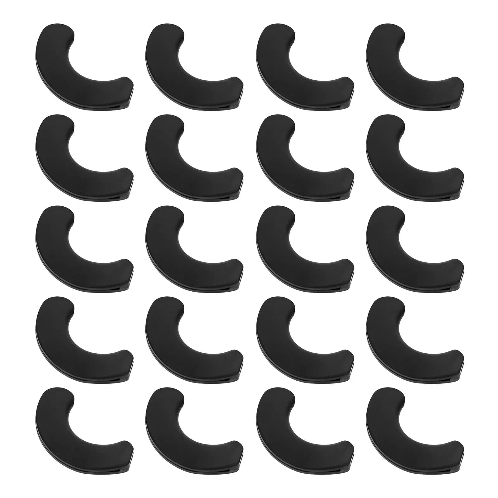 20Pcs Dumbbell Protection Pad Heavy Duty Rubber Shockproof Cushion for Dumbbell Organization Prevent Rolling Fitness Tool