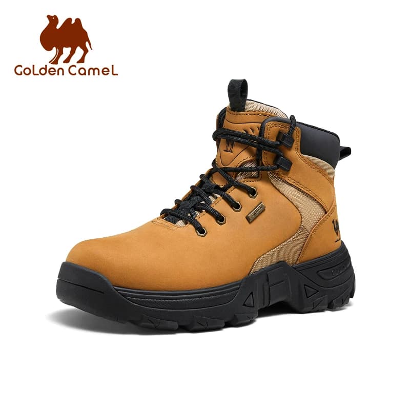 GOLDEN CAMEL Scarpe da trekking per stivali invernali da uomo con suola spessa anti-collisione impermeabile escursionismo all'aperto stivali da deserto uomo 2024 nuovo