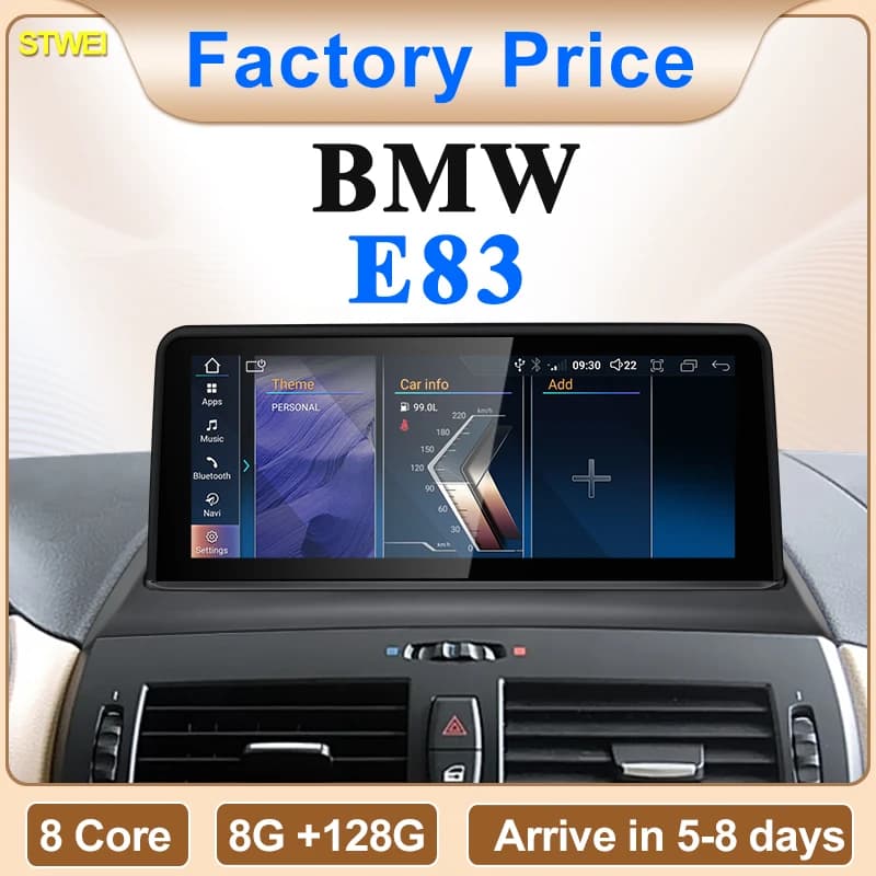 STWEI 2024 New ID6 ID7 ID8 UI Android System Wireless Carplay AUTO For BMW X3 E83 2005 2007 2008 GPS GPS Car Video Readers Navi