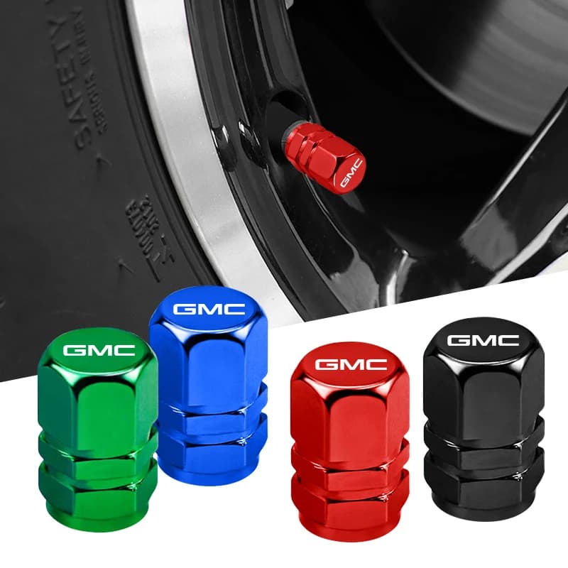 Set di 4 tappi per valvole pneumatici, accessori decorativi per auto, per GMC Terrain, Sierra 1500, Yukon, Acadia, Savana, Hummer