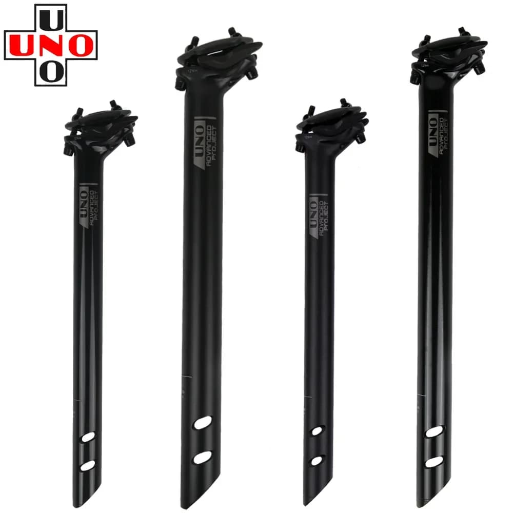 UNO SP-719 Mountain Bike Ultra Leggero Nero 27.2/30.9/31.6mm Reggisella Iamok 350/400mm Reggisella Onda Posteriore Parti di Biciclette