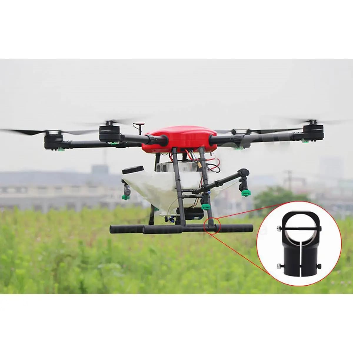 2pcs Tee Joint Tube Connector T-Joint Landing Gear Adapters 16 20 25mm 30mm for Quadcopter Plant Protection UAV Drone CC