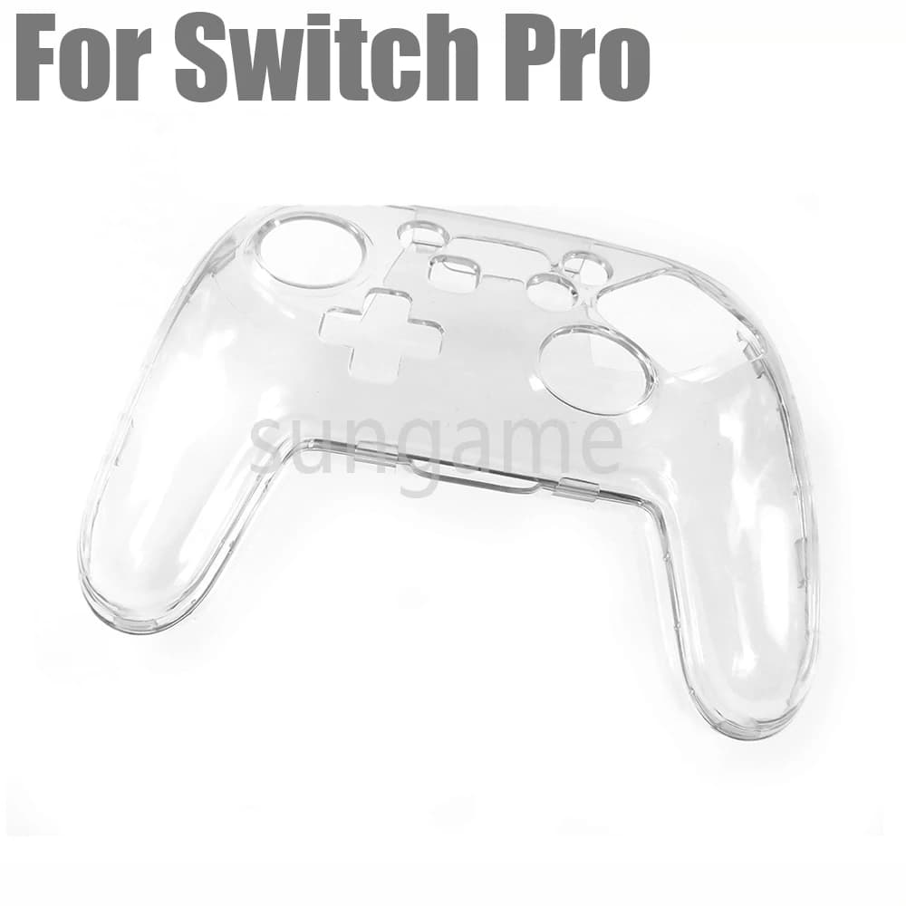 1 custodia protettiva trasparente in cristallo trasparente con maniglia compatibile con il controller NS Switch Pro