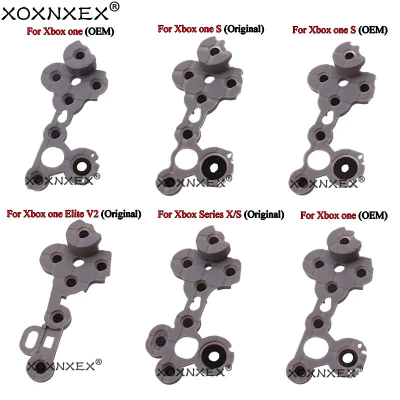 Pulsante in gomma conduttiva al silicone per Controller Xbox One / Slim tasti di contatto per Gamepad Xbox Elite Series X / S