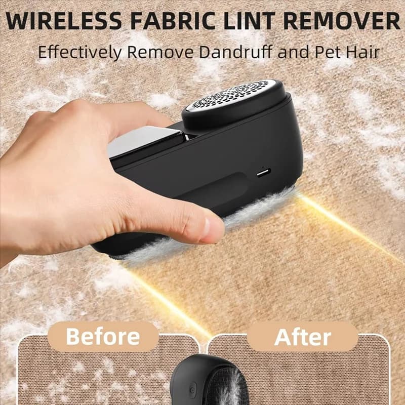 Rasoio per tessuti ricaricabile USB 2 in 1 per vestiti e mobili Strumento domestico multifunzionale