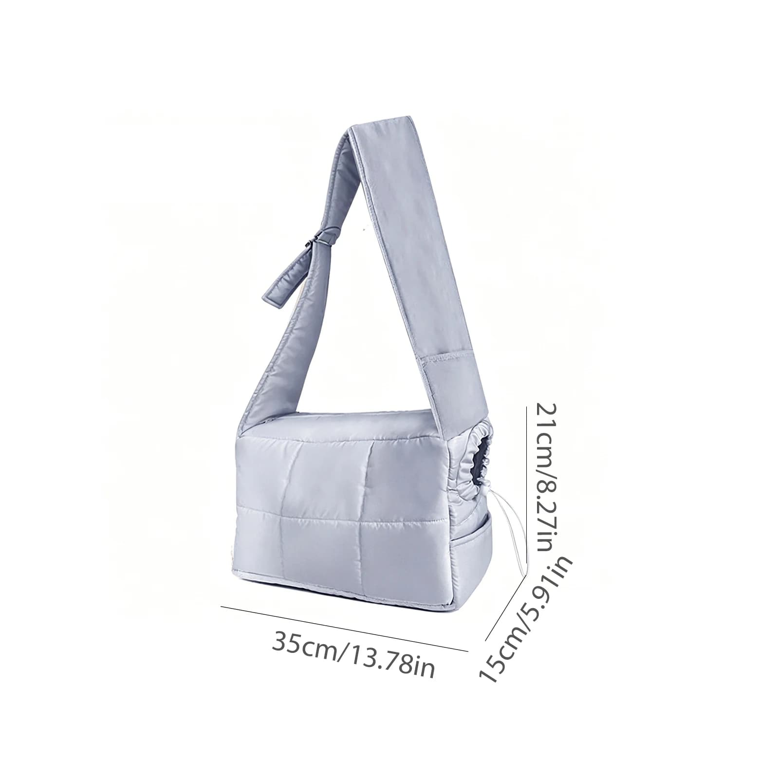 Warm Cute Pets Bags for Kitten and Puppy Adjustable Strap Dog Sling Carrier Breathable Drawstring for Outdoor Traveling Subway