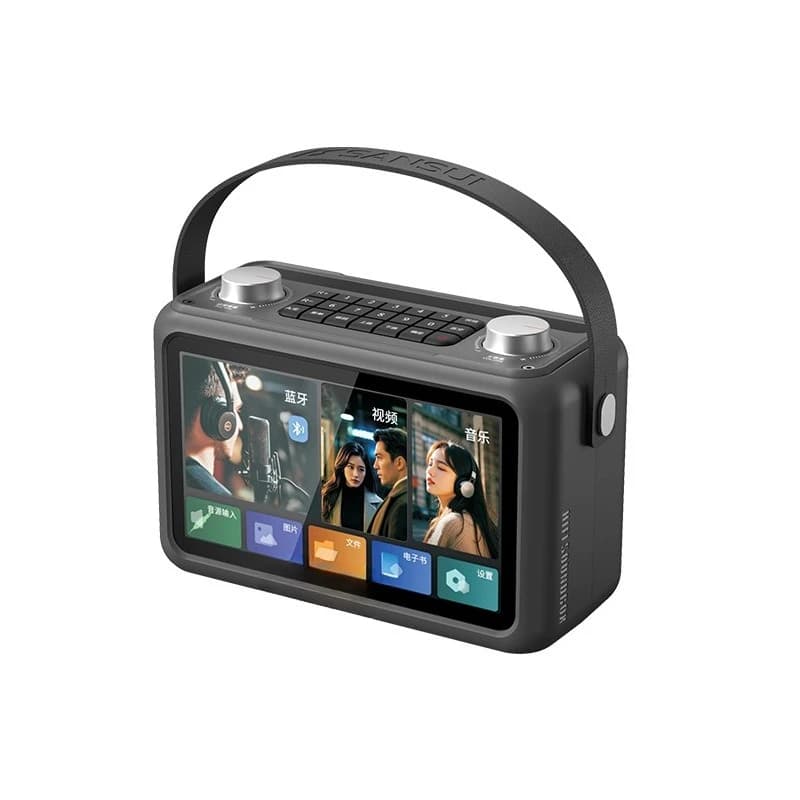 Video Karaoke microfono tutto in una macchina grande schermo a colori testi dinamici altoparlante bluetooth casa KTV