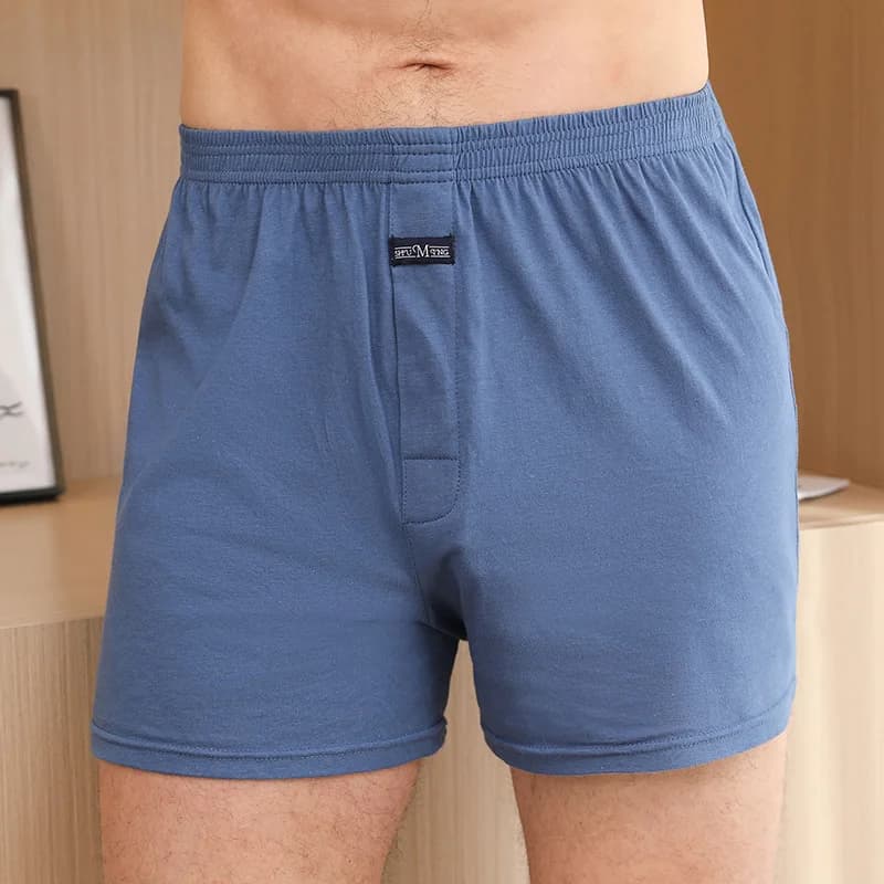 Men's Underwear Aro Pants Pure Cotton Home Sleeping Pants Loose Breathable Men's High Waisted Four Corner Boxers Shorts