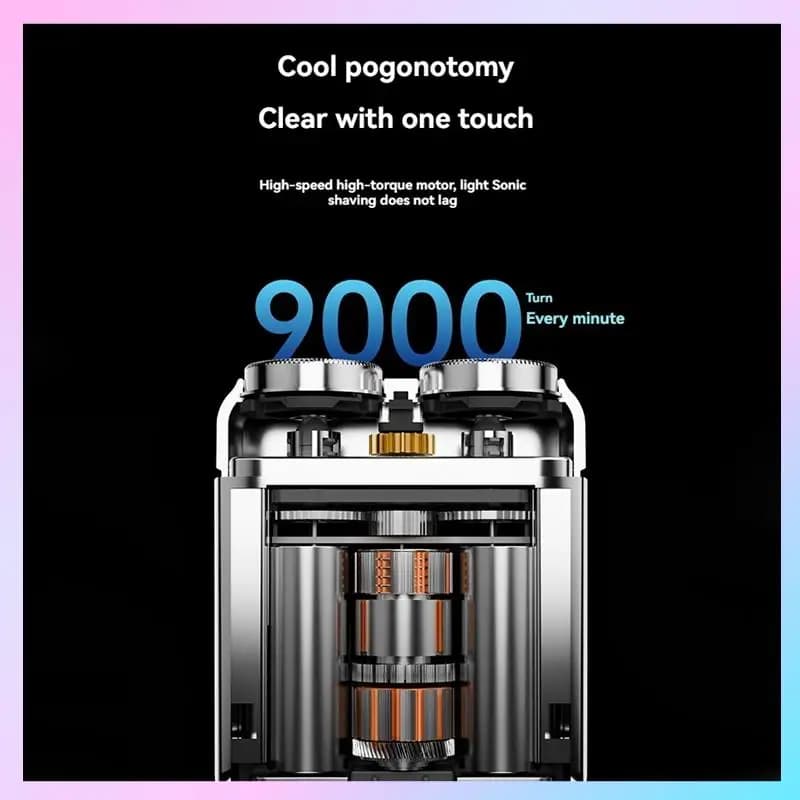 ABRG-Travel refurbishment for portable electric shaver with digital display Electric shaver shaving tool Travel shaver