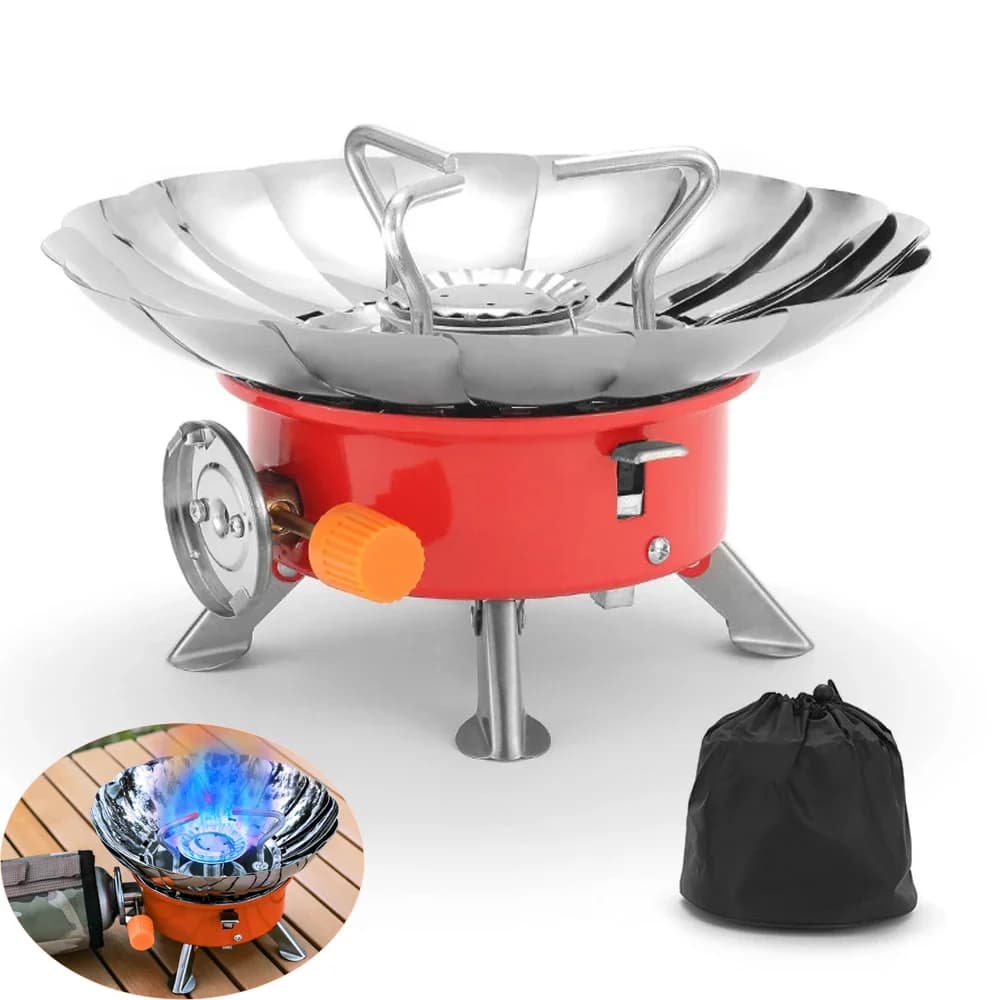 Portable non-wind cooker Picnic ultralight folding gas cooker camping outdoor stove for camping trip camping