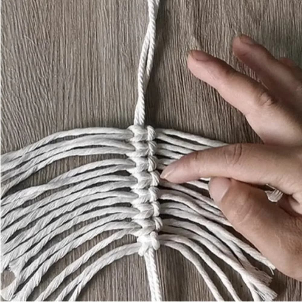 Flowerpot Pocket Cotton Rope Flower Basket Room Pendant Boho Style Plant Hanging Basket Home Decoration Plant Holder