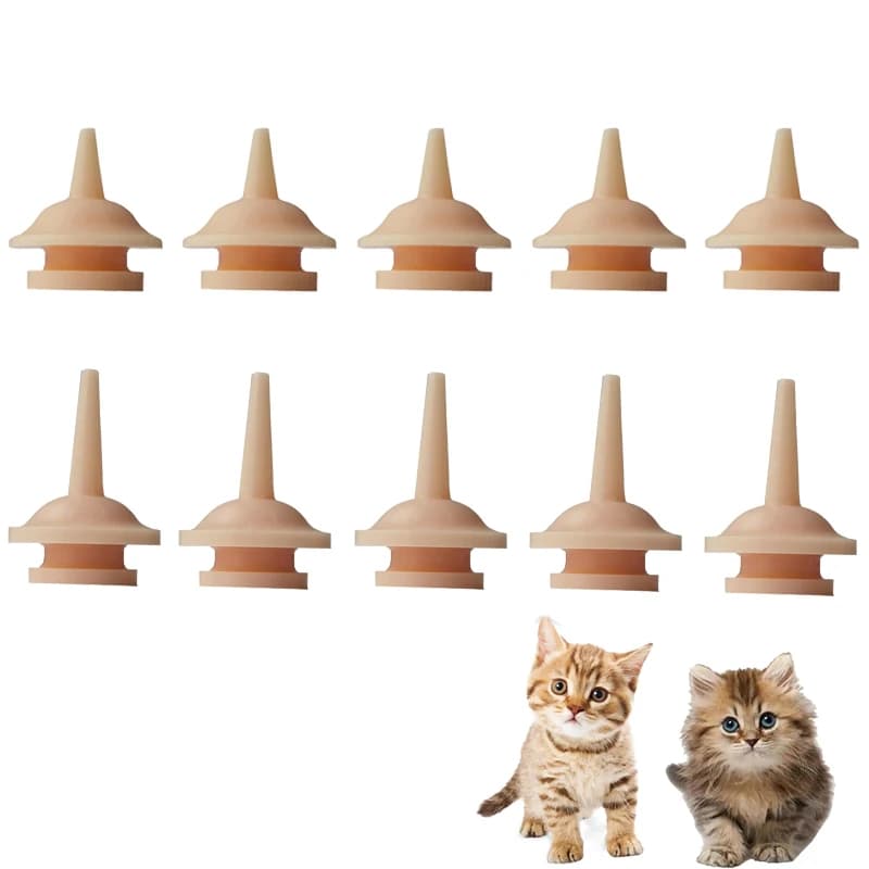5/10pcs Universal Pet Feeding capezzolo Mini Cat Silicone Feeding ciuccio per gattini appena nati cuccioli conigli piccoli animali