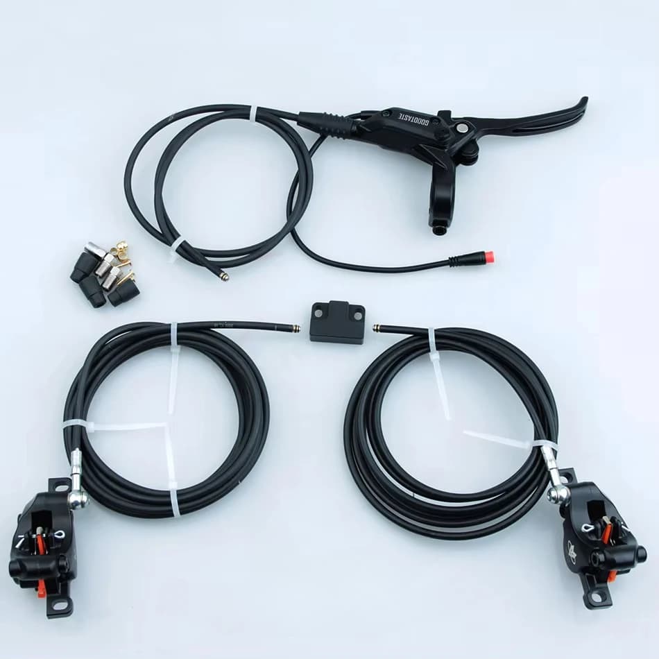 3 collegamenti Freni per biciclette Spegnimento freno idraulico E-Bike MTB Scooter elettrico 2300mm Disco rotore sinistro destro da 1 a 2 Accessori bici