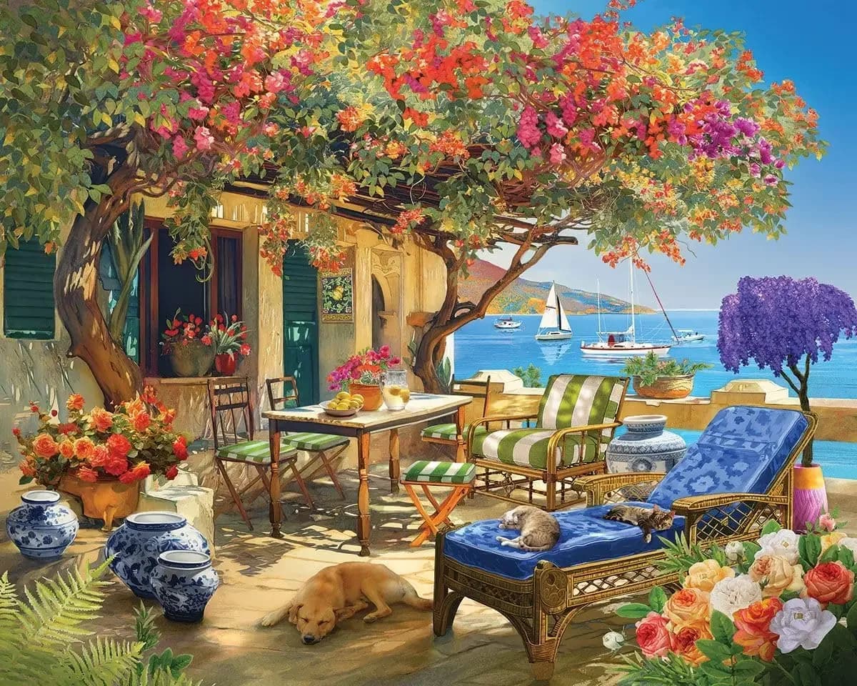 Coastal Paradise Puzzle da 500/300/120 Pezzi, Giochi di Puzzle Stimolanti per Attività Familiari, Ideali per Sala Giochi, Camera da Letto, Soggiorno