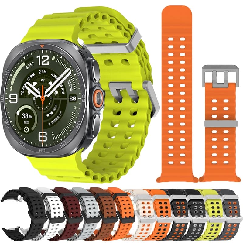 Cinturino marino per Samsung Galaxy Watch Ultra 2025 Bracciale sportivo con cinturino in silicone Accessori per cinturini Samsung Galaxy Ultra 47mm
