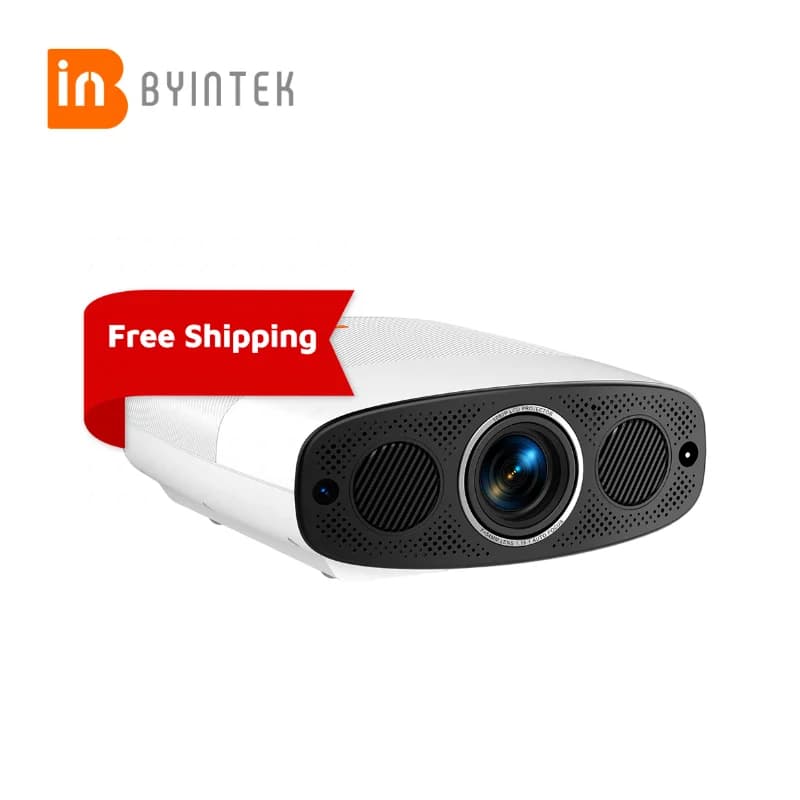 BYINTEK Nuovo Arrivo 1000 ANSI Piccolo Mini Proiettore Portatile A22 Sigillato Ottico Senza Fili Android 1080P Proiettore Home Theater