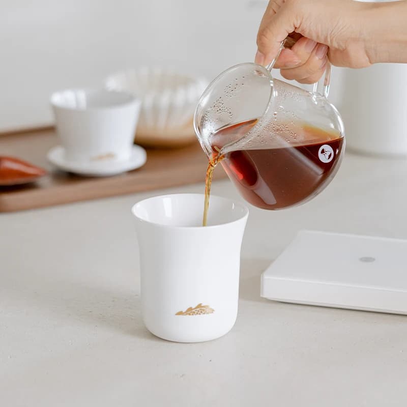 TIMEMORE Manna tasting cup Smelling coffee cup Golden dragon cup Ceramic tea cup Hand-brewed specialty coffee cup