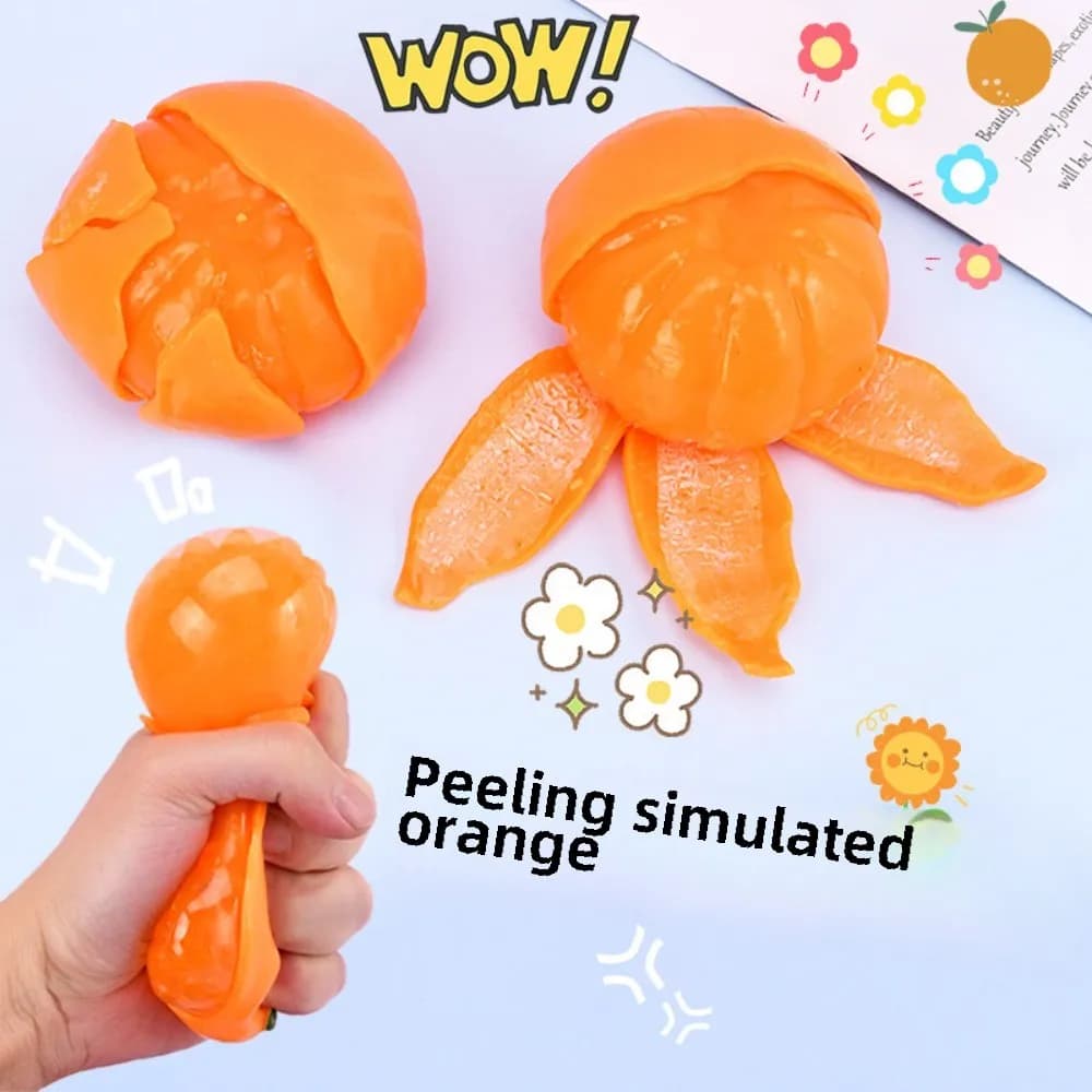 Squishy Kawaii Mandarino Lavoro Studio Fidget Toys Squishies Aumento lento Sollievo dallo stress Spremere Giocattoli per bambini Adulti Spremere Regalo