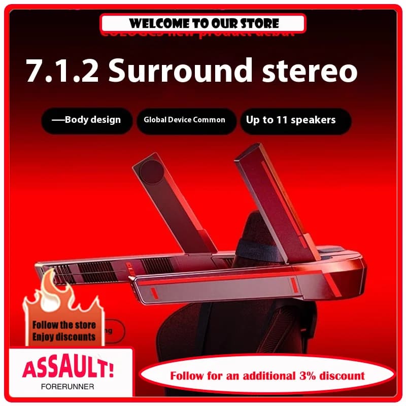 Sistema audio surround COLOGCS 7.1.2 per PS5, computer, cinema, giochi GCS, altoparlante panoramico con subwoofer personalizzabile
