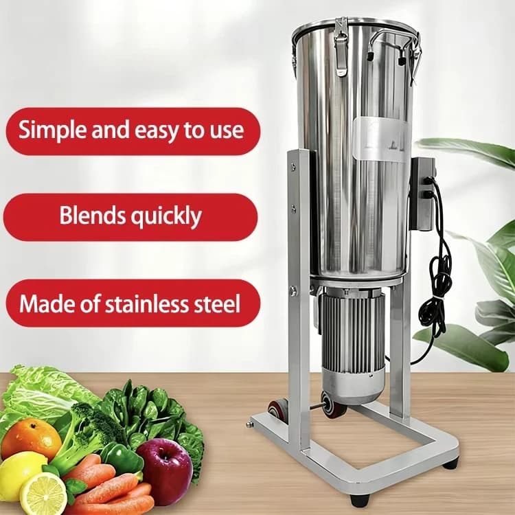 Industrial Food Pulping Machine, High Efficiency Multifunctional Beater Blender Grinder Mixer for Commercial Food Processing