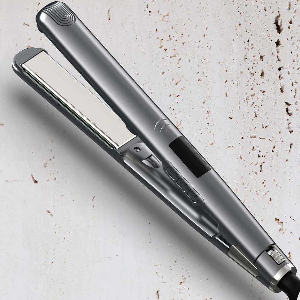 Piastra per capelli professionale portatile in titanio da 450 gradi con etichetta privata Karatina Protein Ionic Planchas De Cabello