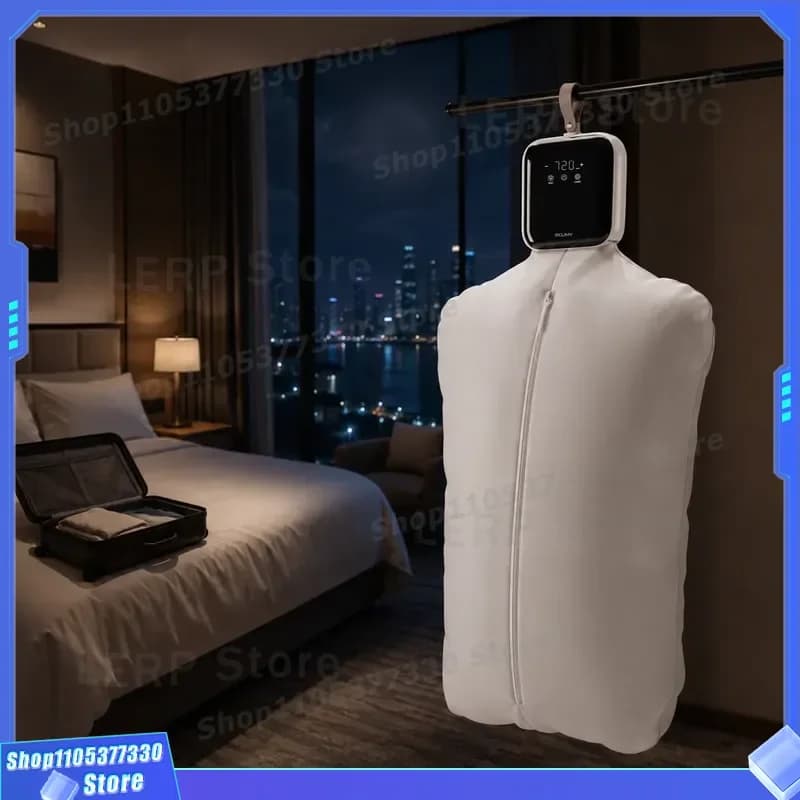400W Portable Electric Clothes Dryer Foldable Mini Garment Steamer with 720 Min Timer Auto Shut Off for Home Travel Dorm Use