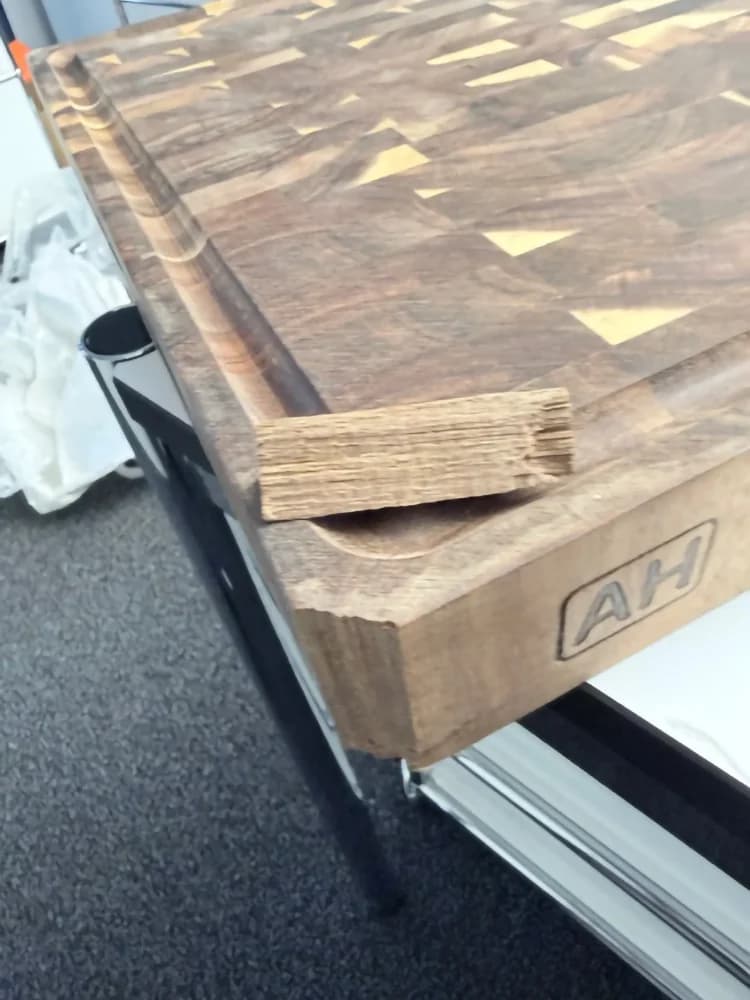 Extra Large End Grain Cutting Board, Thick Hardwood Butcher Block with Juice Groove, Heavy Duty Kitchen Chopping Board