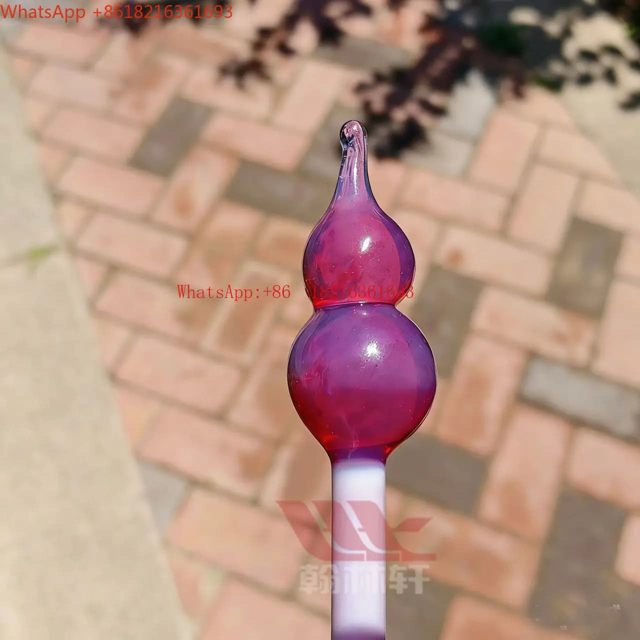 Limited Time EXP41 540 Rose Red Protein Bar Fired Glass Lamp Stick Colored Glazed Hard Glass Strip