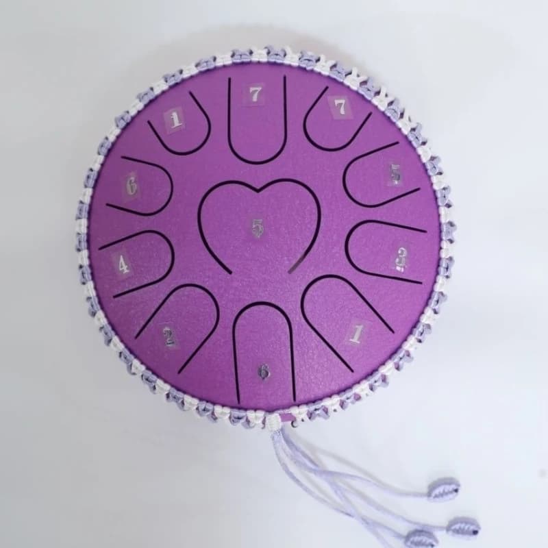Tamburo per lingua da 7 pollici Tamburo per lingua da meditazione a 11 toni Guarigione del suono Tamburi a mano per principianti Strumenti musicali a percussione professionali