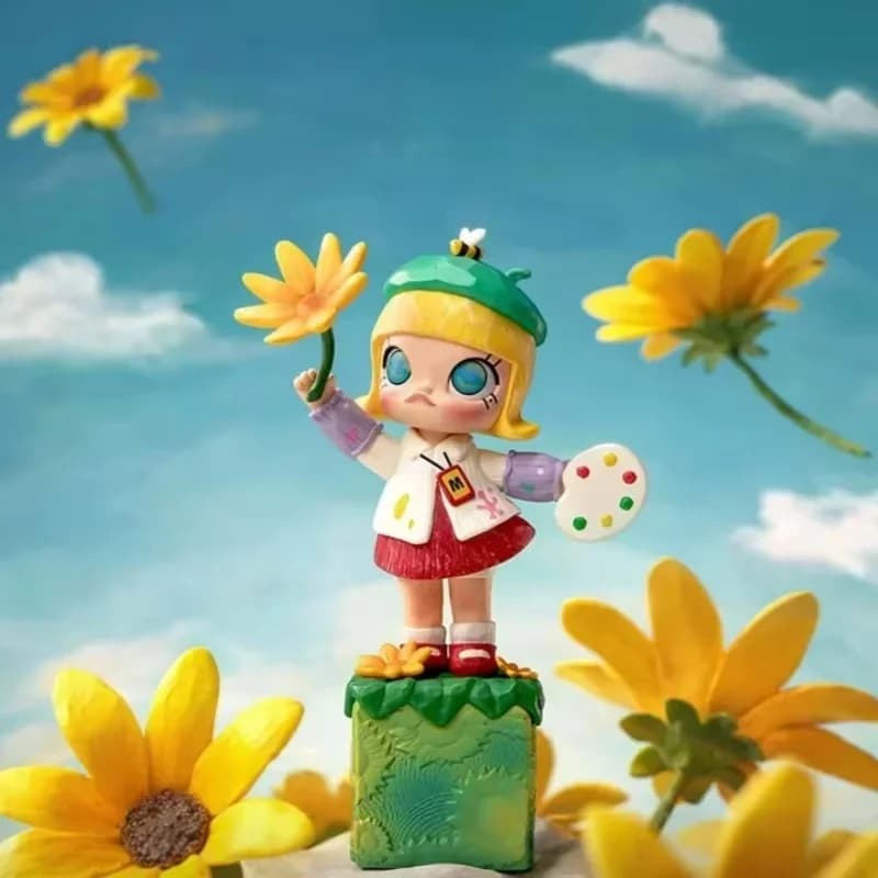 POP MART MOLLY Scenery Along The Way Serie 20° Anniversario Trendy Mystery Box Anime Action Figure Blind Box Giocattoli Modellini Bambole