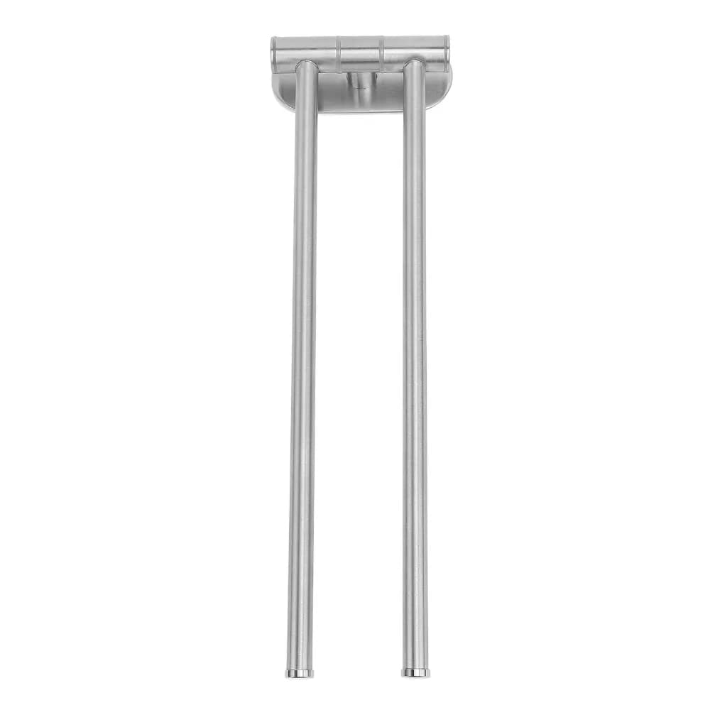 304 Stainless Steel Swivel Towel Bar Silver Wall Mounted Towel Holder Brushed Finish Rotatable Swivel Towel Rack Home Hotel