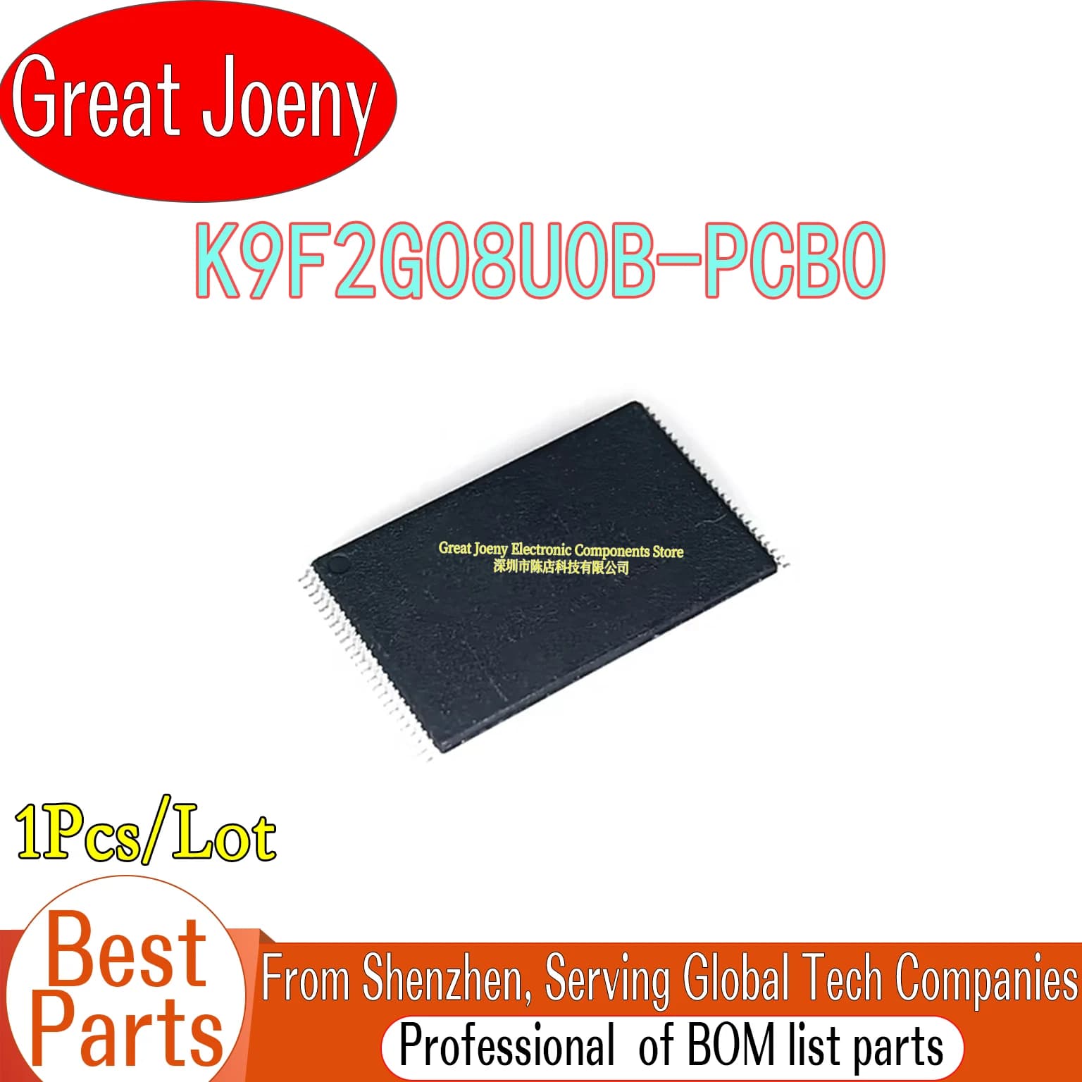Nuovo Chipset IC NAND FLASH Originale K9F2G08U0B-PCB0 256MB TSOP-48