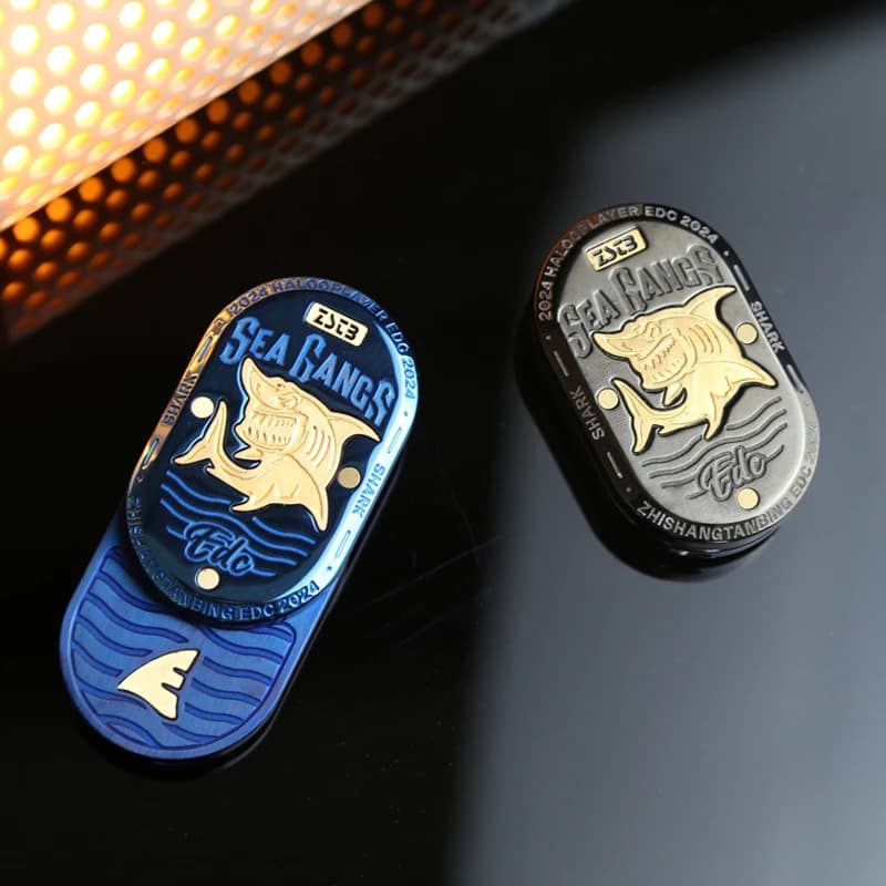 Shark Meccanico Fidget Slider EDC Fidget Toys Giocattoli da scrivania Ansia Giocattoli antistress Regali per adulti