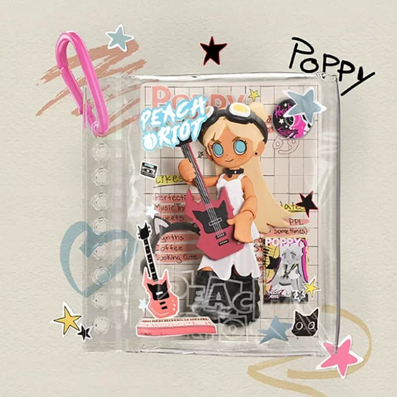 POPMART Peach Riot Carry The Music Series Block Pendant Blind Box Toys Kawaii Anime Action Figure Surprise Mystery Box Dolls
