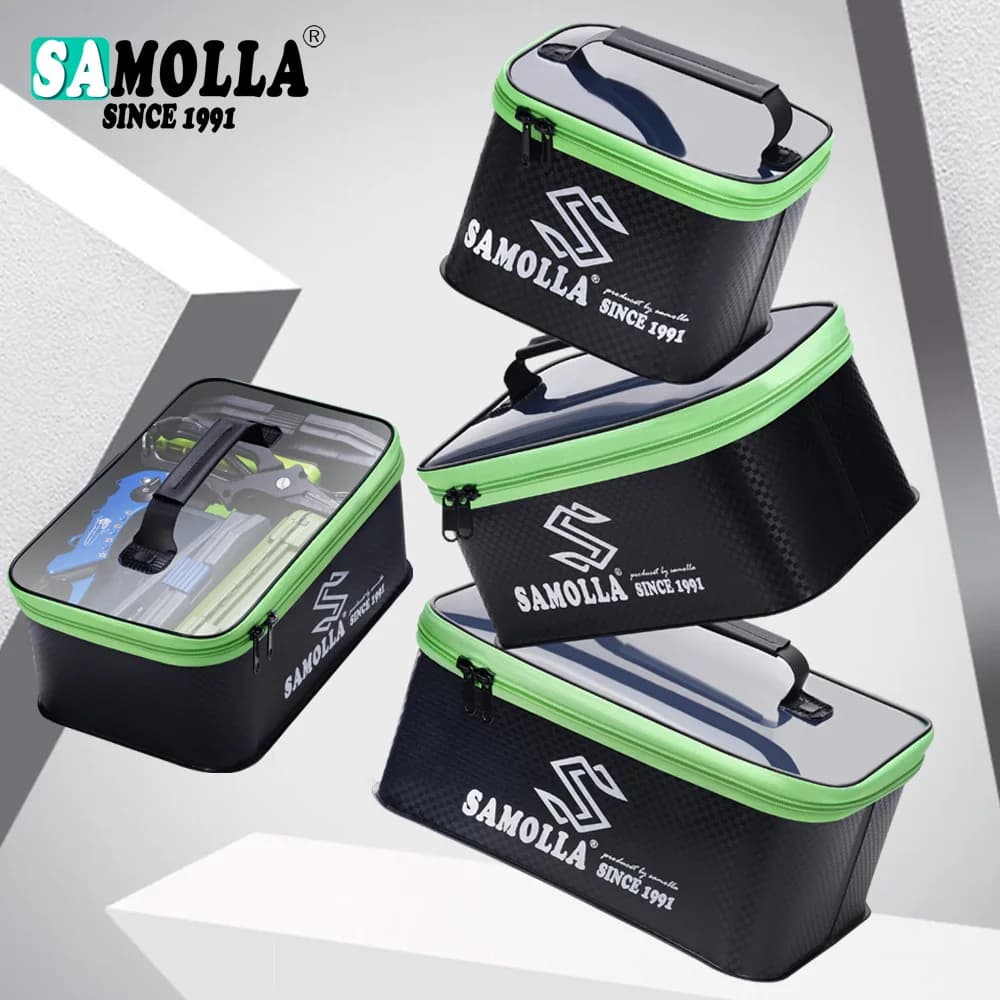 Set of 3 Versatile Fishing Bags Samolla, Small, Medium and Large Fish Storage Boxes