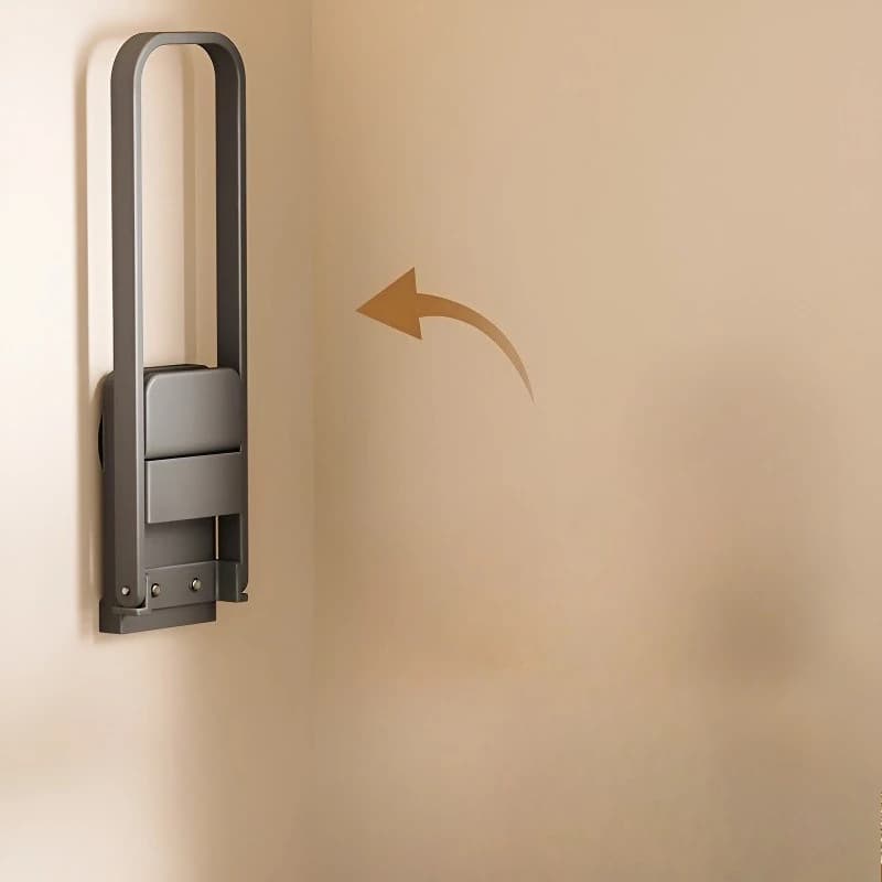 Suction cup clothes hanger storage artifact no punching wall hanging folding clothes hanger organizer household storage rack