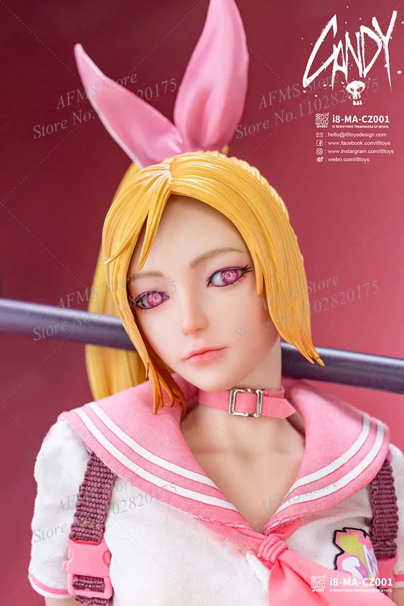 i8Toys I8-MA-CZ001/002 Scala 1/6 Figura da collezione Candy Kawaii JK Uniforme Bella Candy Girl 12 pollici Donne Soldato Action Figure