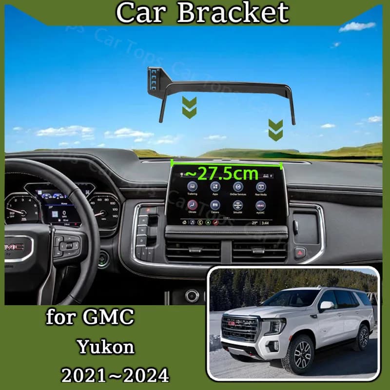 Supporto per Auto per GMC Yukon AT4 2021 2022 2023 2024 supporto per telefono cellulare schermo staffa GPS supporto per gravità per Smartphone accessori Auto