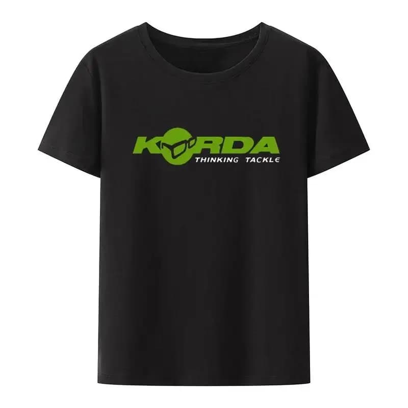 T-shirt ispirata a Korda, da uomo, casual, cool, in modal, per la pesca