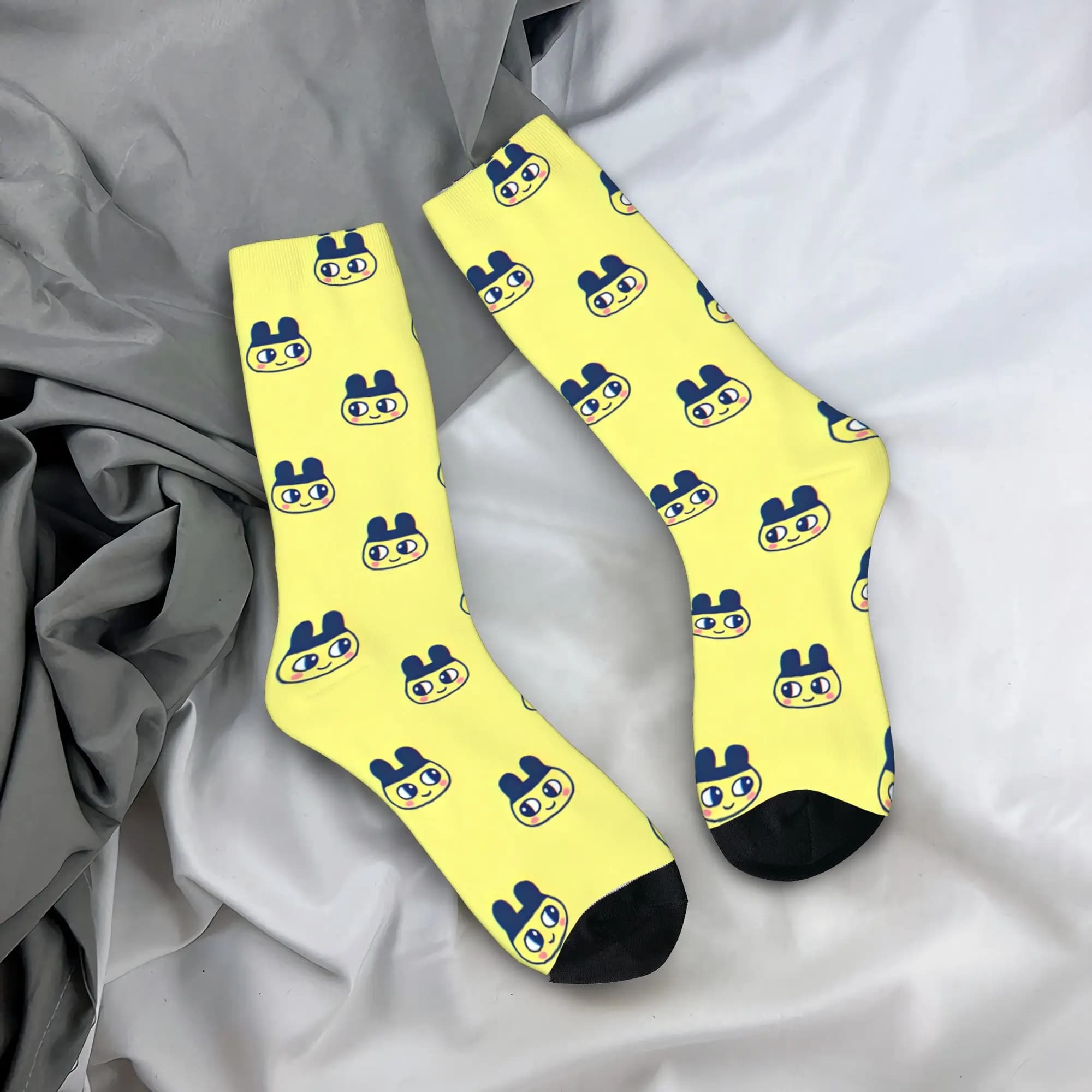 Mimitchi Tamagotchi Stockings Graphic Retro Socks Autumn Anti Skid Socks Unisex Men Running Sports Breathable Socks