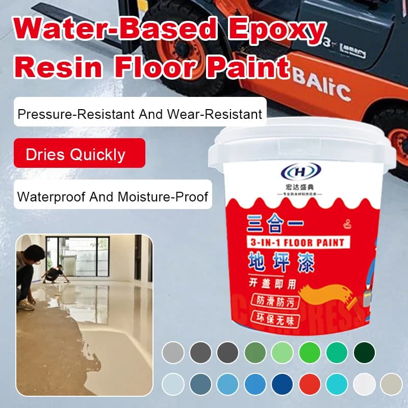 Vernice per pavimenti in resina epossidica Vernice per pavimenti in cemento autolivellante A base d'acqua Ecologico Ad asciugatura rapida Antiscivolo