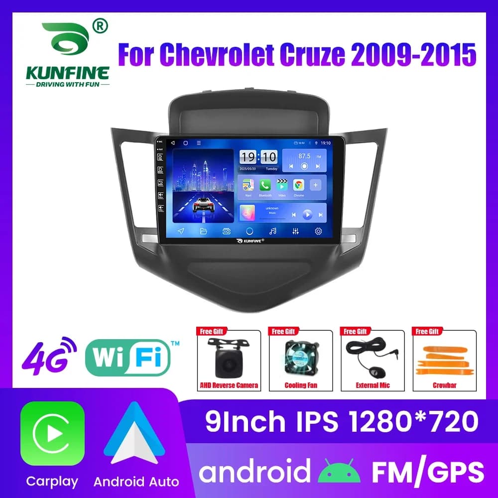 10.33 "Android Autoradio Per Chevrolet Cruze 2009-2015 Navigazione GPS Lettore Video Multimediale Carplay Android Auto Stereo